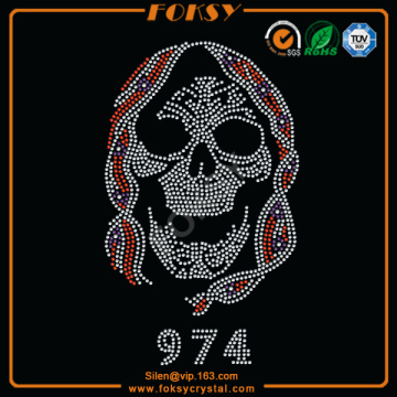 Skull wholesale iron on transfers for t shirts
