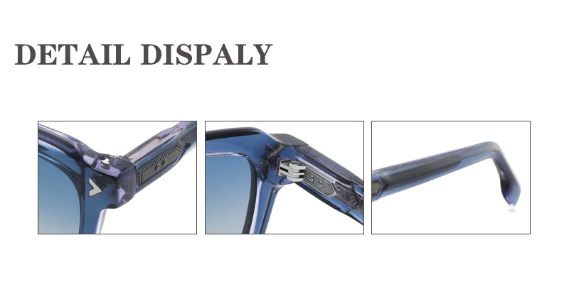 Detail Square Acetate Sunglasses