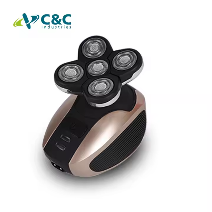 C&C Multifunction IPX 5 Waterproof Portable Rechargeable Triple Blade Cordless Electric Men Beard Shaver Machine