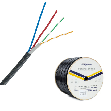 2024 MX-Star Factory Cat5e 2 Ζεύγος καλωδίου UTP LAN με καλώδιο τροφοδοσίας