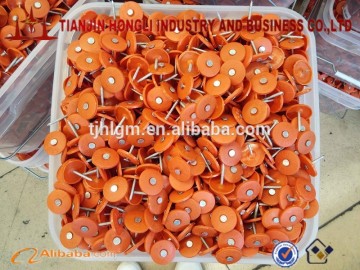 high quality plastic cap ring shank roofing nail