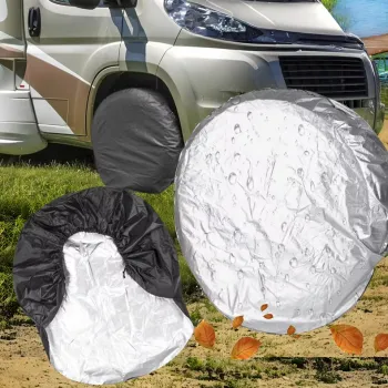 High Quality PP Waterproof UV Tire Covers for Different Sizes