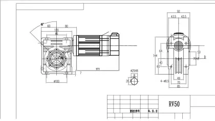 24v 400w dc worm gear motor