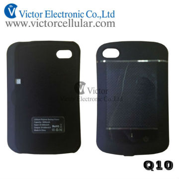 Hot sale 3000mAh portable back up battery case for BlackBerry Q10, BBQ10