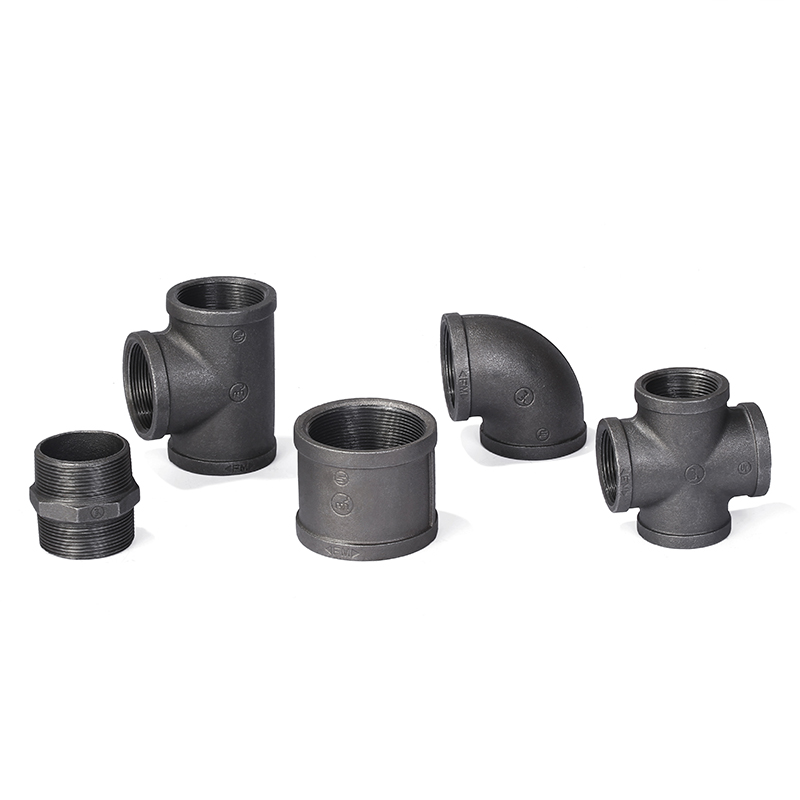 Black galvanized pipe fittings