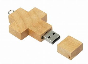Croos Shape Wood USB