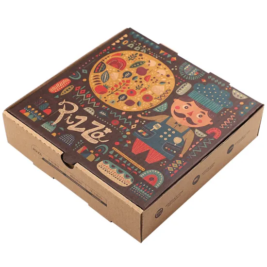 Custom Logo Pizza Boxes Wholesale - 4"/6"/8"/10"/12"/14"/24" Inch Custom Printed Pizza Packing Boxes