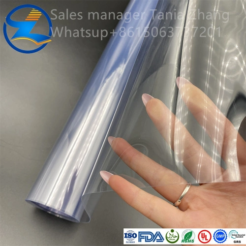 2mm Transparent Embossed Soft Flexible PVC Plastic Film in Roll
