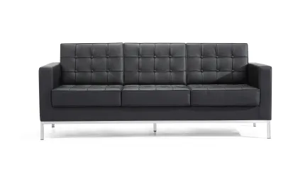 Office Reception Business Genuine Leather Sofa Furniture