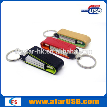 Hot sale promotional,custom,brand leather usb flash drive 8GB with data ,printing logo service