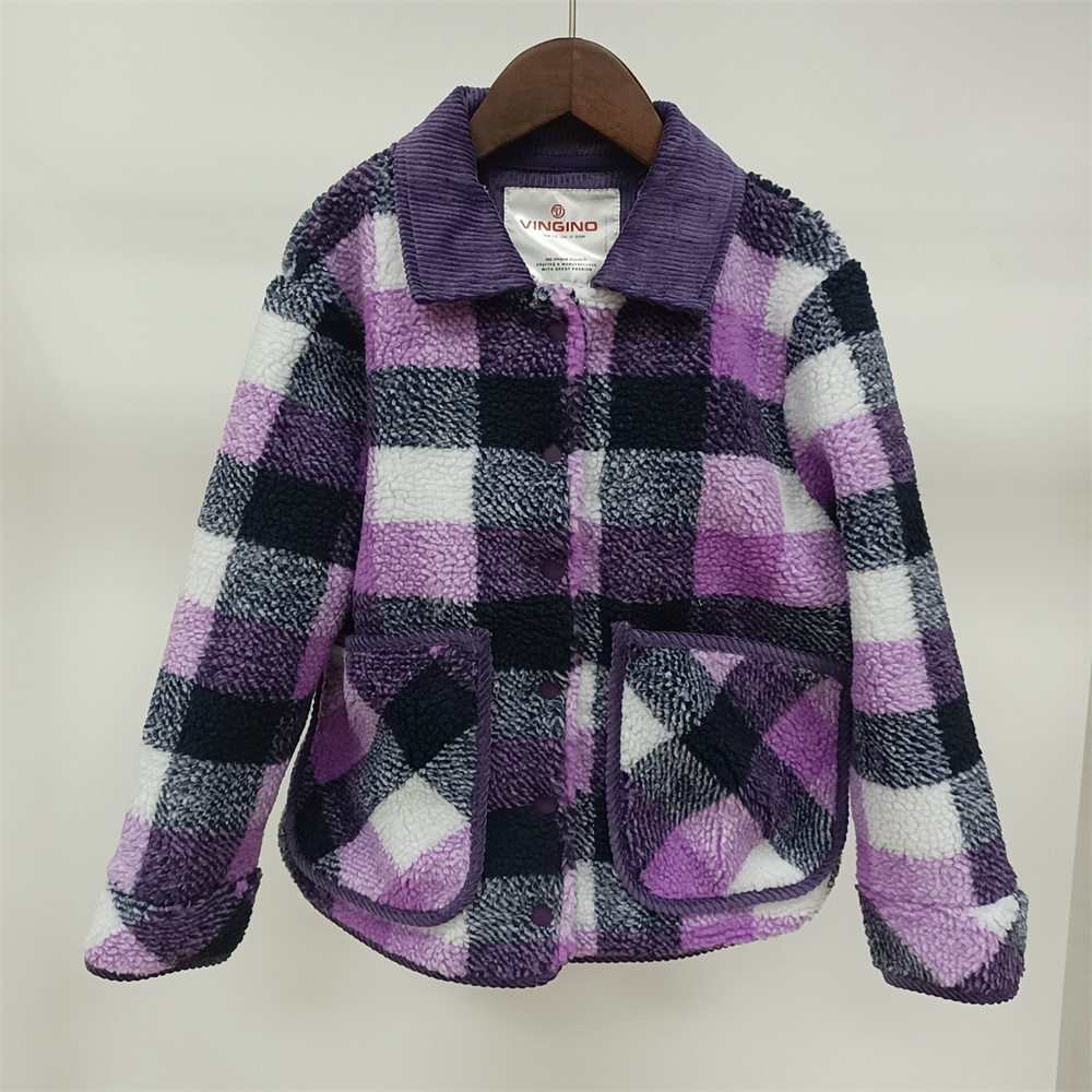 Chaqueta de Sherpa Purple Purple