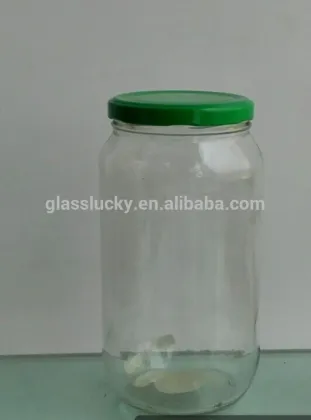 high quality clear nutella glass jar with lid