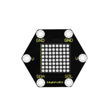 Keyestudio STEM Programming Education: Micro Bit Honeycomb Dot Matrix Module for Microbit