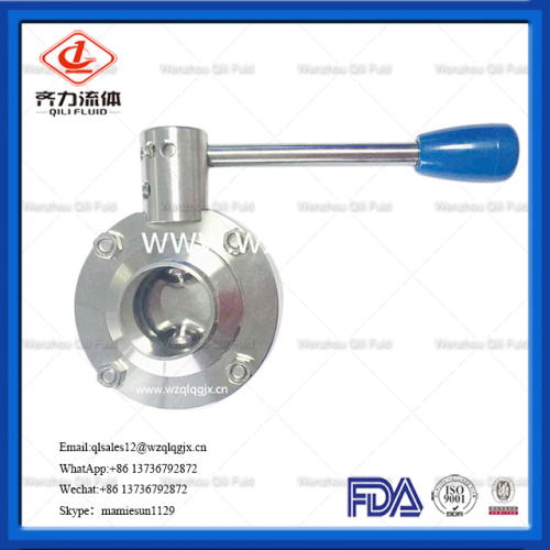 SMS/DIN/3A/Rjt Munual Sanitary Butterfly Valve