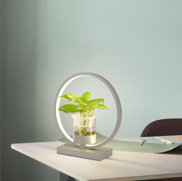 Moderne nordische LED -Innenräume runde Hydroponik -Pflanzenwachstumstischlampe für Wohnzimmer in Heimat