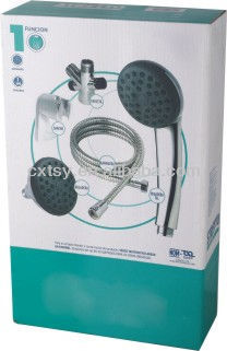 color package rain shower head hose bracket shower set