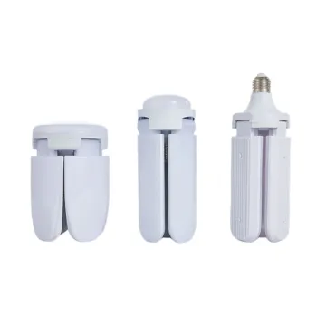 High-Power Fan Blade-Shaped E27 LED Folding Light Bulbs: Brighten Your Space with Versatile Illumination