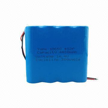 Lithium-ion Battery Pack, 14.4V, 4,400mAh Capacity