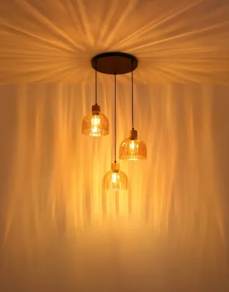 Ribbed Glass Swanson Modern Pendant