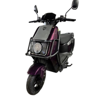 Stylish Electric Motorcycle with Bold Grille