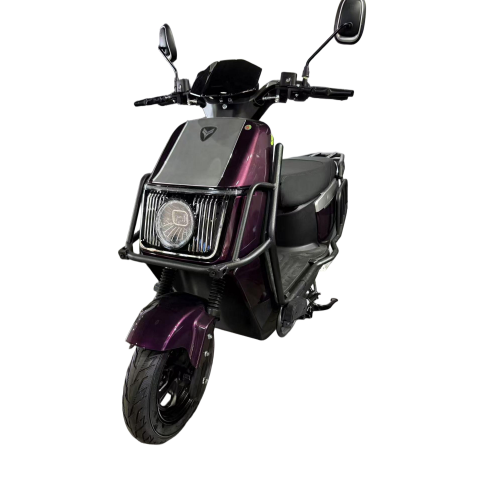 Stylish Electric Motorcycle with Bold Grille