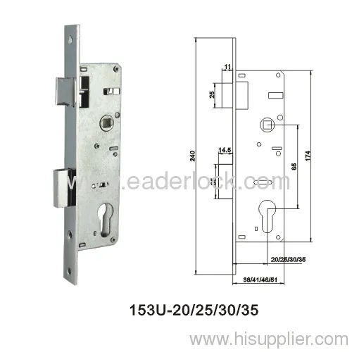 Aluminum Windows Lock Body 