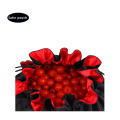 Blumen-Form Rundboden Kordelzug Satin Tasche