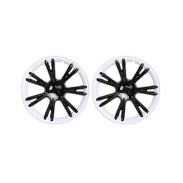 Custom White-Emblem Hub Cap for Tesla Model Y 2021-2023 - 7-Rim Bright-Circle Wheel Protector