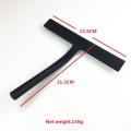 Squeegee de silicone preto com gancho, 9 polegadas