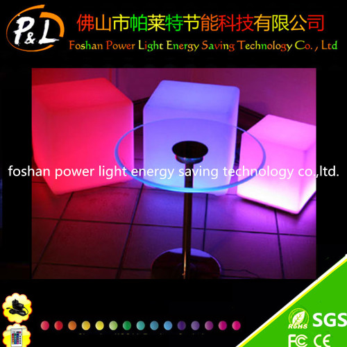 Light up RGB Bar Seat Stool Chair LED Cube