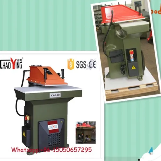 Hydraulic swing arm leather cutting machine from China