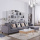 3-piece linen Upholstered Chaise Bahagian Set Sofa