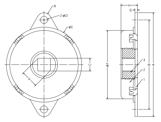 Damper Drawing For Glove Boxes