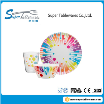 Rainbow 12-Piece Burst Dinnerware Set