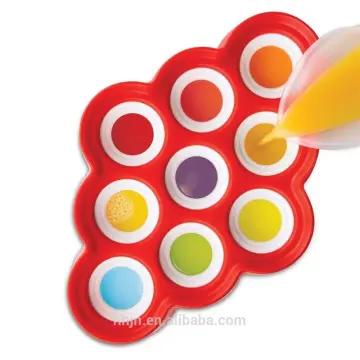 9 Pezzi Mini Pop Molds Stampo silicone Maker Ice Pop Stampi Set