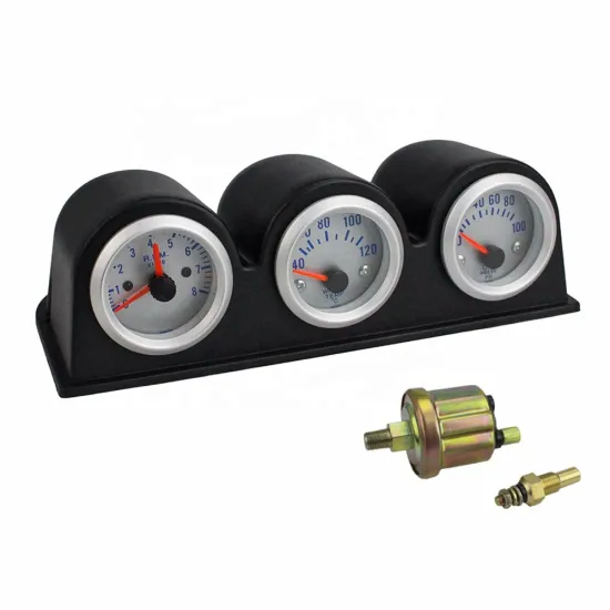 2" 52MM Triple Gauge Kit: Tachometer, RPM, Water Temperature, Oil Pressure, and Meter for Vehicle Monitoring