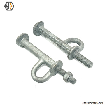 Perno escalonado de torre galvanizado en caliente ASTM A394 5/8" 3/4" con tuercas A563