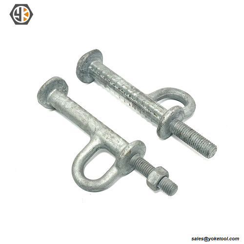 Perno escalonado de torre galvanizado en caliente ASTM A394 5/8" 3/4" con tuercas A563