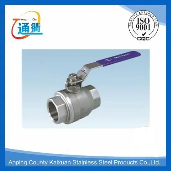 made in china casting female stainless steel 2pc heavy type ball valve