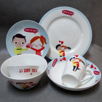 Porcelain Dinner Sets Cartoon Pattern