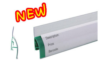 Store And Supermarket Price Displaying Two Channel Pvc Clear Plastic Label Holders 31232