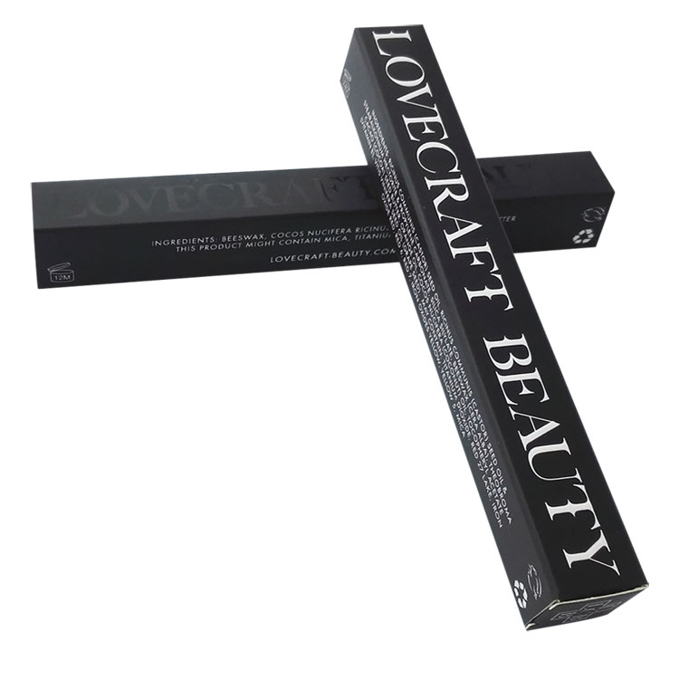 Folding Customizable Black UV Lipstick Paper Box