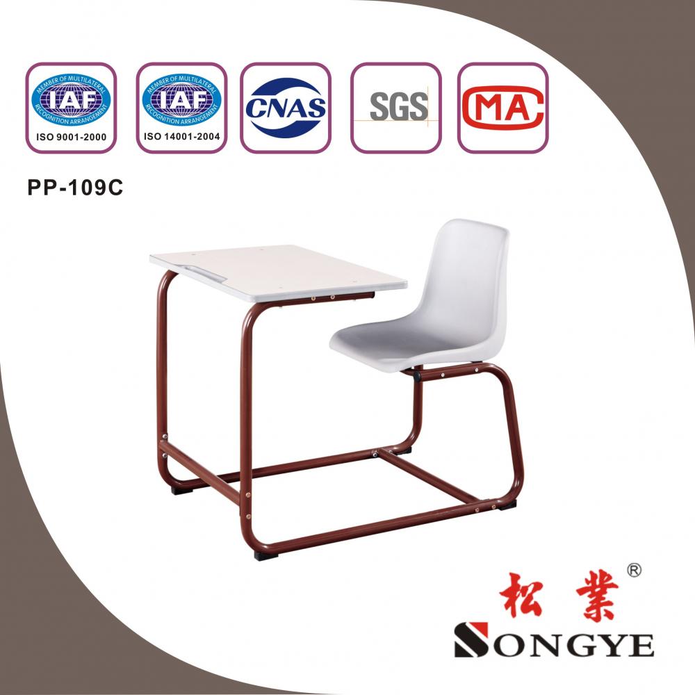 SIngle Detachable students study desks and chairs