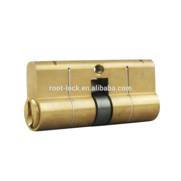 Double Open Normal Euro Profile Brass Cylinder Lock with anti-drilin pins