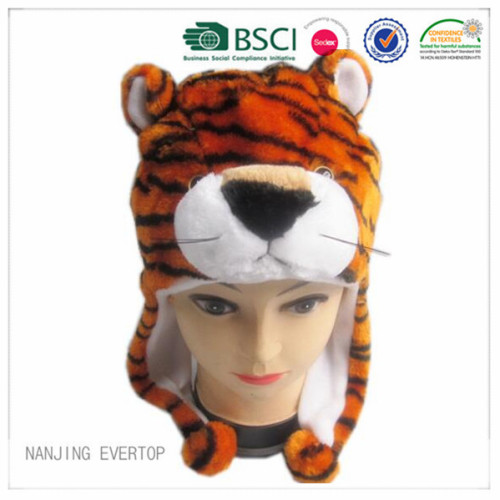 Мода плюшевый тигра шляпа оптом