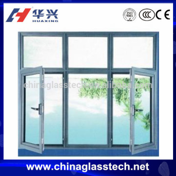Europe Standard Modern Swing Aluminum Profile Quartz Glass Window