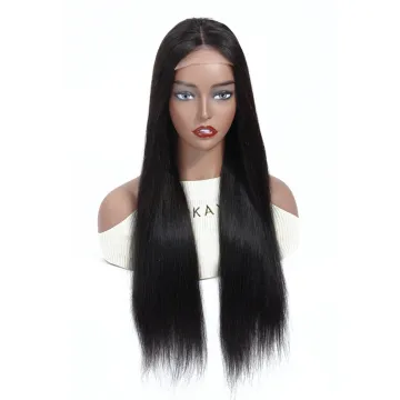 Wholesale Lace Wig Vendors Straight Raw Peruvian Remy Cuticle Aligned Human Hair Cheap 4X4 Lace Closure Wig For Black Women