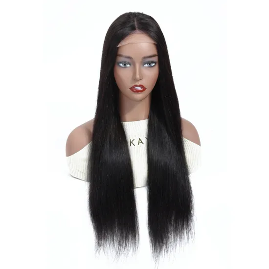 Wholesale Lace Wig Vendors Straight Raw Peruvian Remy Cuticle Aligned Human Hair Cheap 4X4 Lace Closure Wig For Black Women