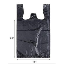 Factory Price Black Transparent Plastic Garbage Bag Vest Plastic Bag for Export