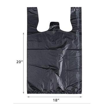 Preț din fabrică Negru Transparent plastic Gunoi sac Vest Pungă de plastic pentru export